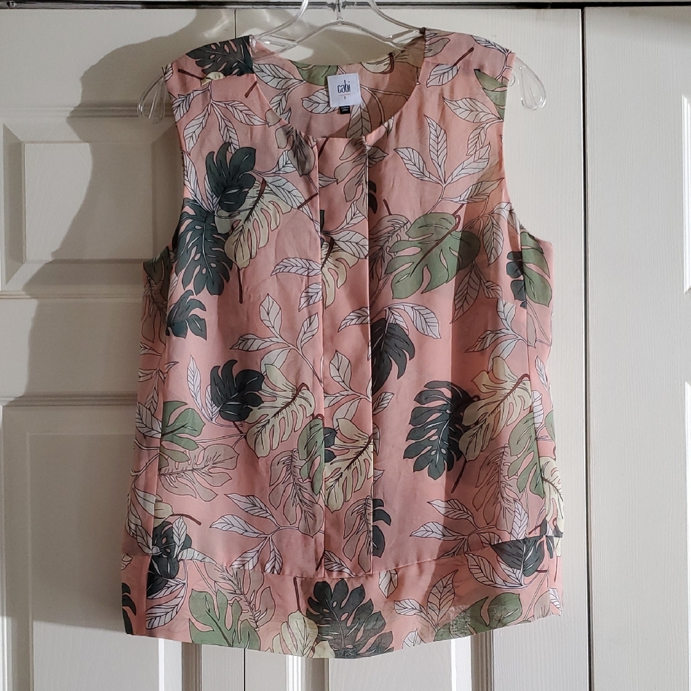 CAbi Sleeveless Top, So Pretty! Sz. S